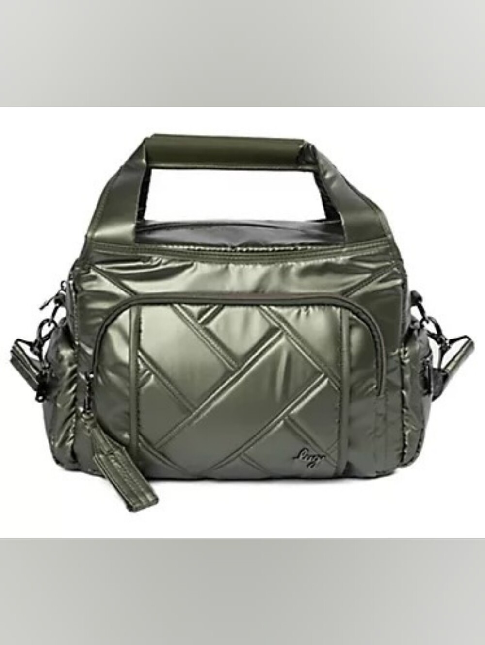 Lug Quilted Medium Satchel -Rumble